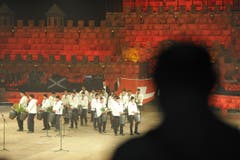Im Athletikzentrum, wo sonst Sportler trainieren, haben derzeit diverse Formationen das Sagen. (Bild: Hanspeter Schiess)
