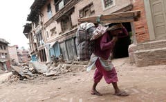 Powerful earthquake hits Nepal (Bild: Keystone)