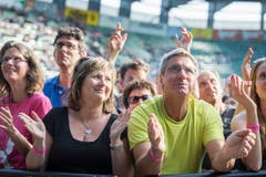 Herbert Grönemeyer gibt ein Konzert in der AFG Arena. (Bild: Andrea Stalder)