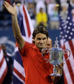 2008 US Open gegen Andy Murray (GBR) 6:2, 7:5, 6:2. (Bild: Charles Krupa / Keystone)