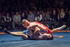 Ringen: Final um die Schweizer Clubmeisterschaft zwischen Kriessern und Willisau (Bild: Michel Canonica)