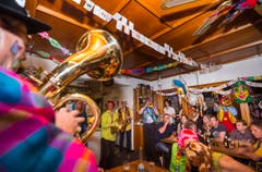 Beizenfasnacht mit Guggenmusik im Schöntal Ermatingen (Bild: Andrea Stalder)
