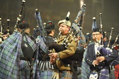 Keltische Tradtionen in St.Gallen - das erste Military Tattoo macht's möglich. (Bild: Hanspeter Schiess)