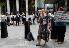 Protest für Bradley Manning in London. (Bild: Keystone)