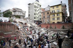 Powerful earthquake hits Nepal (Bild: Keystone)