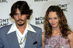 Vanessa Paradis und Johnny Depp am 5. April 2006 in Genf. (Bild: Keystone)