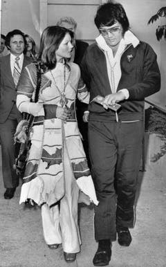 1973 wird die Ehe geschieden. Priscilla soll damals 1,5 Millionen Dollar erhalten haben. (Bild: Keystone)