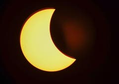 The solar eclipse in Rabun Gap, Georgia, USA. (Bild: Keystone)