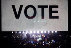 Beyoncé trat an einer Wahlveranstaltung von Hillary Clinton auf. (Bild: Keystone)