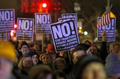 TRUMP INAGURATION NYC PROTEST (Bild: Keystone)
