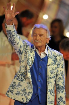Der deutsche Bandleader James Last in der Sendung "Willkommen bei Carmen Nebel" in Salzburg, am 31. Januar 2009, kurz vor seinem 80. Geburtstag. (Bild: Keystone)