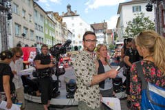 Mikrofonerprobt: Nik Hartmann. (Bild: Ralph Ribi)