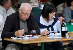 Gut essen und trinken - auch das war an der Messe möglich. (Bild: Reto Martin)