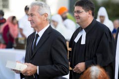 Interreligišse Feier zum eidgenšssischen Bettag, Klosterplatz, St. Gallen (Bild: Peter Käser)