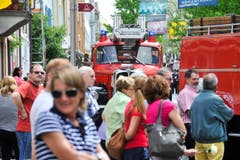 Romanshorn TG , 25.05.2014 / Festumzug an der Jugendfeuerwehr Schweizermeisterschaft " Feuer und Wasser " in Romanshorn (Bild: Donato Caspari)