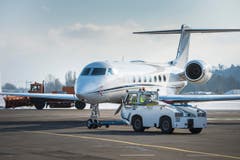 Altenrhein - Flughafen Flugplatz Altenrhein Hohes Verkehrsaufkommen wegen WEF in Davos Zusätzlich ca. 330 Flugzeuge Privatjets (Bild: Ralph Ribi)