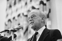Yitzhak Rabin war israelischer Ministerpräsident von 1974 bis 1977 und nochmals von 1992 bis zu seiner Ermordung im Jahre 1995. (Bild: Keystone)