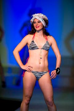 Patricia Rimle machte auch beim Bikini-Durchgang eine gute Figur (Bild: Urs Jaudas)