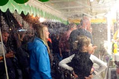 Gegen Samstagabend wurde es so richtig nass in Arbon. (Bild: Stefan Beusch)
