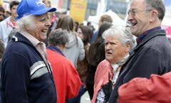 Gute Stimmung am Olma-Eröffnungstag. (Bild: Keystone)