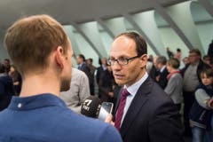 Marc Mächler gibt ein Interview. (Bild: Michel Canonica)