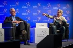 Ulrich Spiesshofer (ABB) und Nick Hayek (Swatch) (Bild: Urs Bucher)
