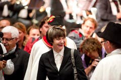 Hoher Besuch am Musikfest: Bundespräsidentin Micheline Calmy-Rey. (Bild: Michel Canonica)
