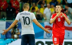 Granit Xhaka erzielte das zweite Tor für die Schweiz. (Bild: Keystone)