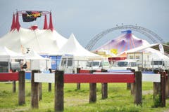 Nein, hier findet kein Jahrmarkt statt, sondern das Openair Frauenfeld. (Bild: Mario Testa)