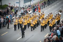 Die Musikgesellschaft Bazenheid. (Bild: Benjamin Manser)
