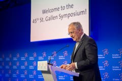 Bundesrat Johann Schneider-Ammann bei seiner Rede. (Bild: Urs Bucher)