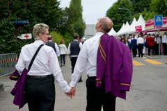 Impressionen vom Eidgenössischen Blasmusikfest St. Gallen (Bild: Ralph Ribi)