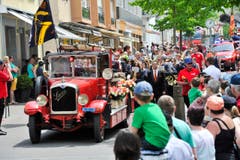 Romanshorn TG , 25.05.2014 / Festumzug an der Jugendfeuerwehr Schweizermeisterschaft " Feuer und Wasser " in Romanshorn (Bild: Donato Caspari)