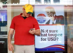 Exhcnage rate slogans ahead of US presidential elections (Bild: Keystone)