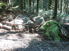 Bauschutt wird immer wieder illegal im Wald entsorgt. (Bild: Oberforstamt Appenzell Ausserrhoden)