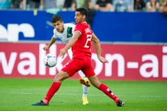 Hart umkämpfte Partie in der AFG Arena. (Bild: Michel Canonica)