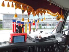 Am Steuer dieses Sattelschleppers sass ein Weissrusse - die Polizei stoppte den Mann in Kreuzlingen. (Bild: Kantonspolizei Thurgau)