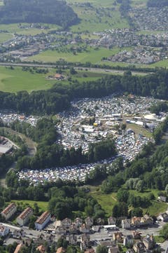 Eingebettet: das OpenAir-Gelände. (Bild: Hanspeter Schiess)