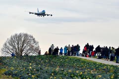 WORLD ECONOMIC FORUM, WEF, DONALD TRUMP, AIRFORCE ONE, (Bild: Keystone/Walter Bieri)