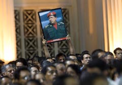 Menschen in Nicaragua gehen für Chávez auf die Strasse. (Bild: Keystone)