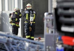 Grossbrand bei der Firma Tuchschmid in Frauenfeld. (Bild: Reto Martin)