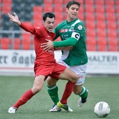 Martin Stocklasa hält einen Gegner zurück. (Bild: Keystone)
