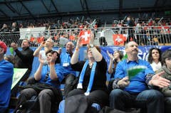 Tolle Stimmung am Finalspiel in Bern. (Bild: Rita Kohn)