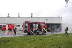 Der Unfall im Betrieb ereignete sich um die Mittagszeit. (Bild: Mario Testa)