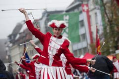 Adrette Majoretten aus Steffisburg. (Bild: Urs Jaudas)