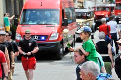 Romanshorn TG , 25.05.2014 / Festumzug an der Jugendfeuerwehr Schweizermeisterschaft " Feuer und Wasser " in Romanshorn (Bild: Donato Caspari)