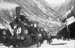 Die erste Gotthardlinie mit dem 15 Kilometer langen Tunnel wird im Jahr 1882 eröffnet. (Bild: Keystone)