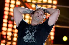 Auf der Bühne ist er daheim: Robbie Williams 2006 bei seinem Auftritt in Bern. (Bild: Keystone)