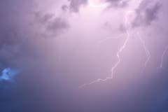 Gewitter über St. Gallen (5. August ca. 21:30) (Bild: Samuel Steiner)