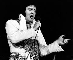 Elvis kurz vor seinem Tod. (23. Mai 1977) (Bild: Keystone)
